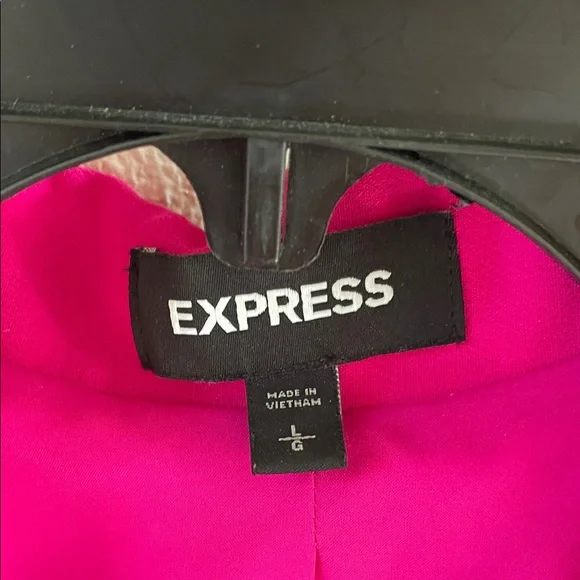 Gorgeous Express Fuchsia blazer jacket with open front L - Picture 2 of 7